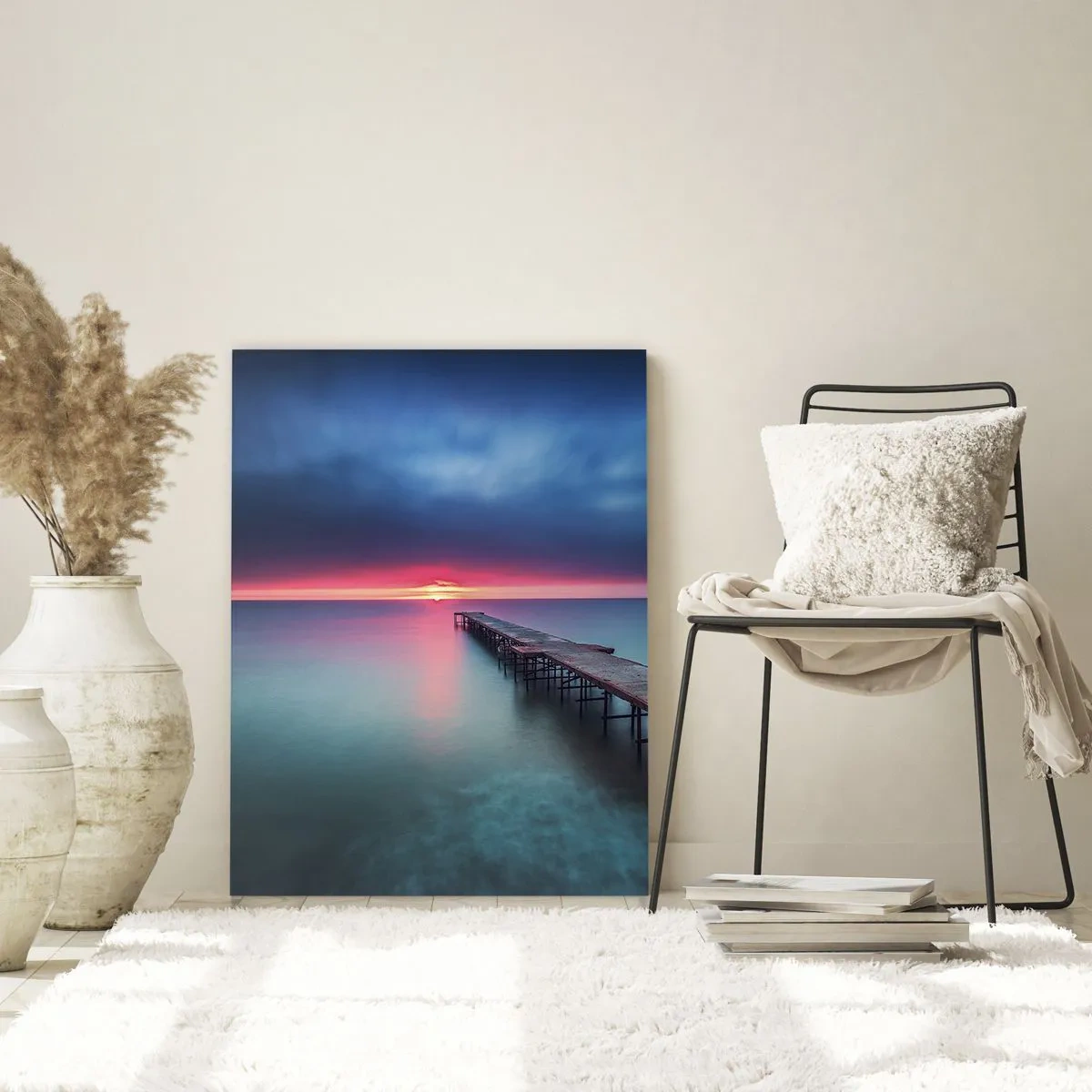 Billede på glas - Mellem himmel og jord - 50x70 cm