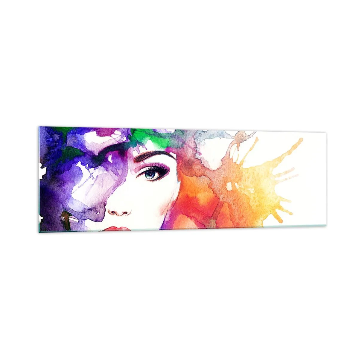 Billede på glas - Med hovedet i skyerne - 160x50 cm