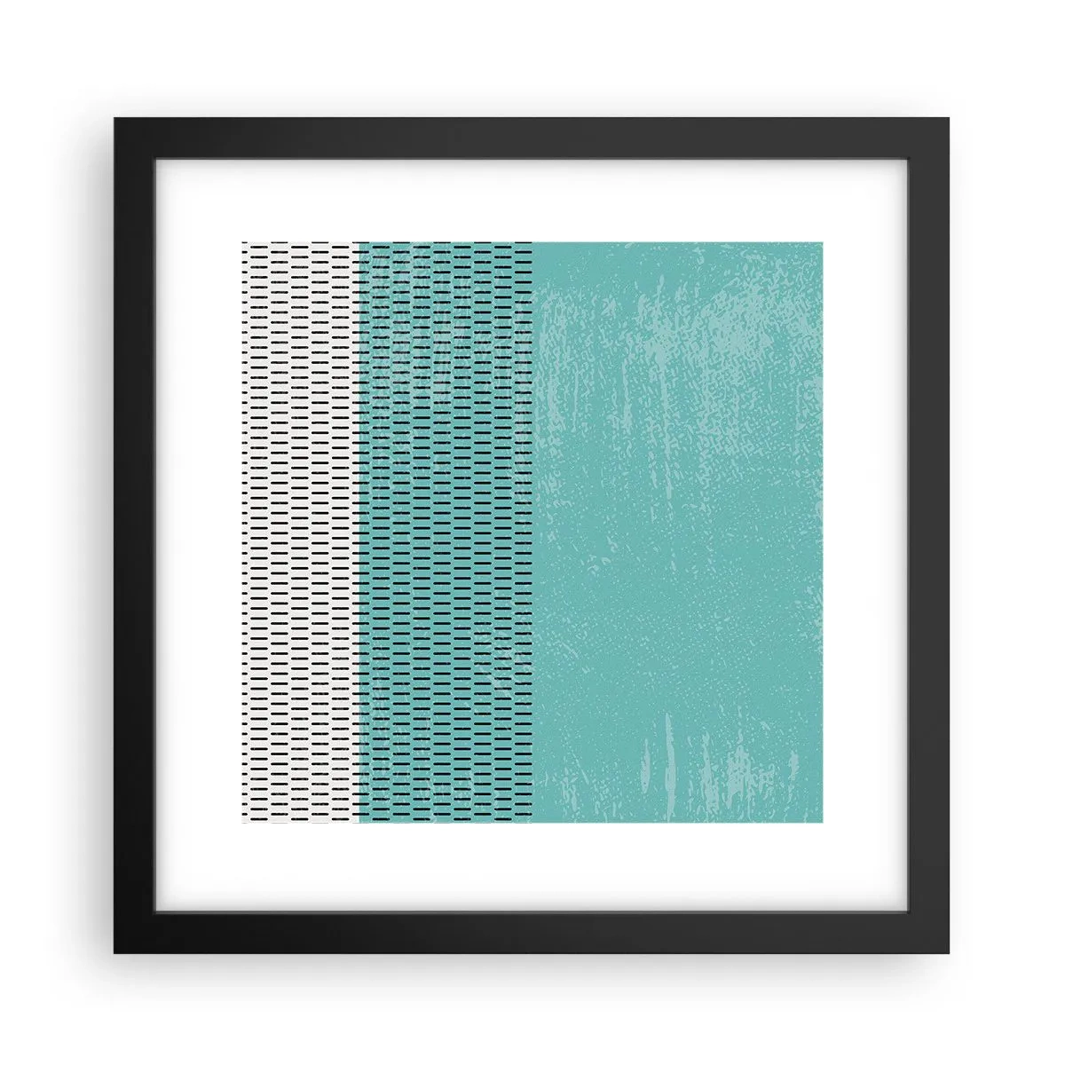 Plakat i sort ramme - Balanceret sammensætning - 30x30 cm