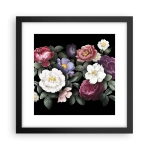 Plakat i sort ramme - Fra en engelsk have - 30x30 cm