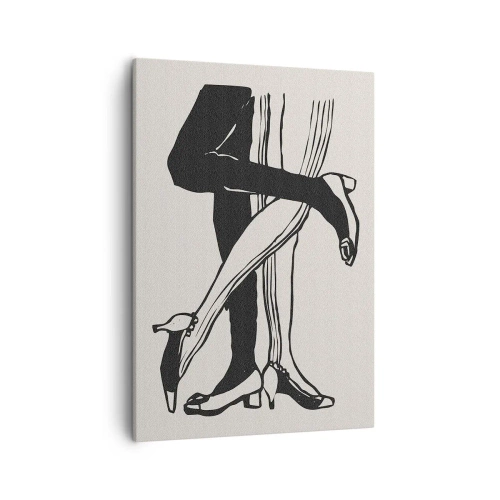 Lærredstryk - Billede på lærred - En feminin egenskab - 50x70 cm
