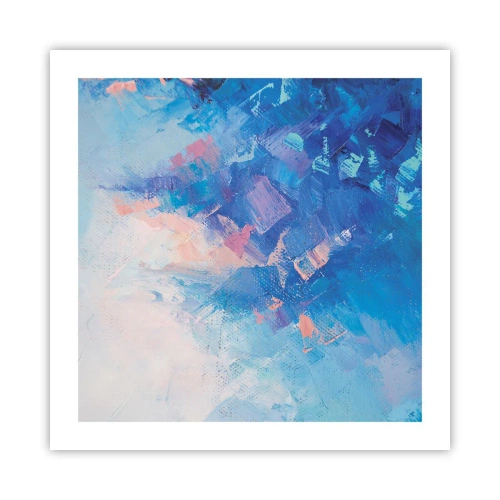 Plakat - Vinter abstraktion - 50x50 cm