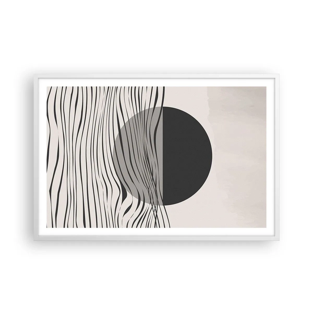 Plakat i hvid ramme - Halvkomposition - 91x61 cm