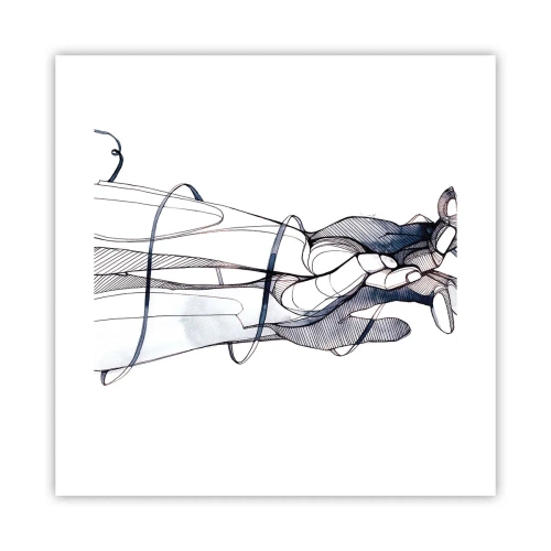 Plakat - En undersøgelse af berøring - 40x40 cm