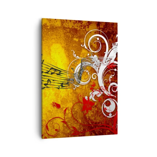 Lærredstryk - Billede på lærred - Lad musikken spille - 50x70 cm
