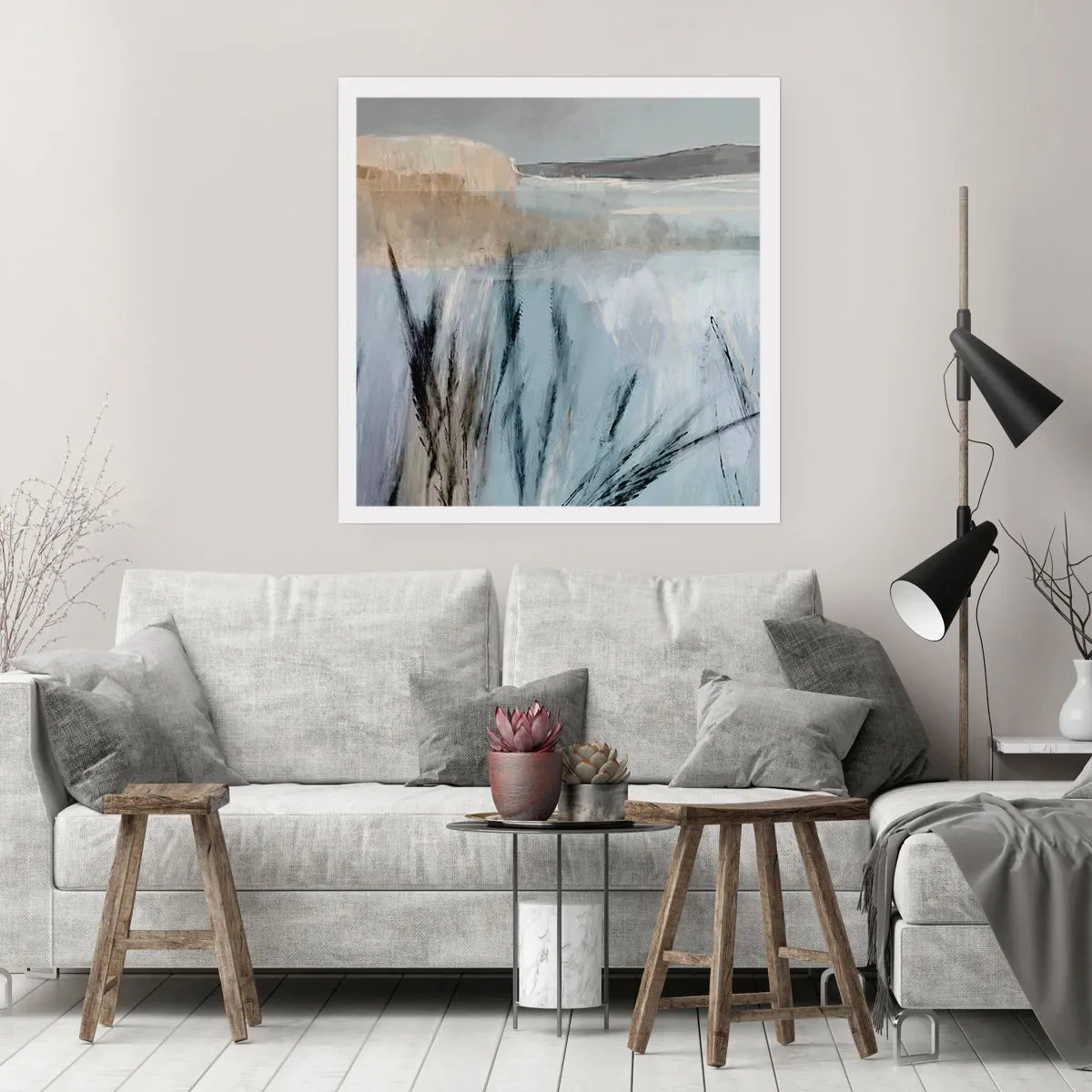 Plakat - Vintermarker - 40x40 cm