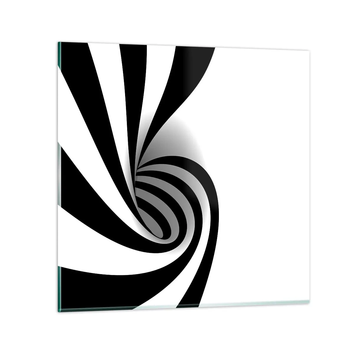 Billede på glas - Og alligevel snurrer den - 40x40 cm