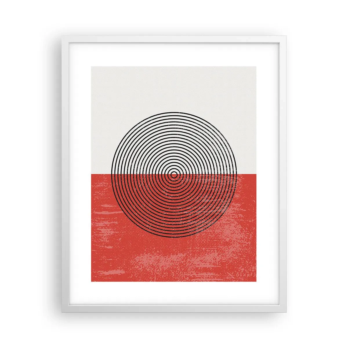 Plakat i hvid ramme - Lige til sagen - 40x50 cm