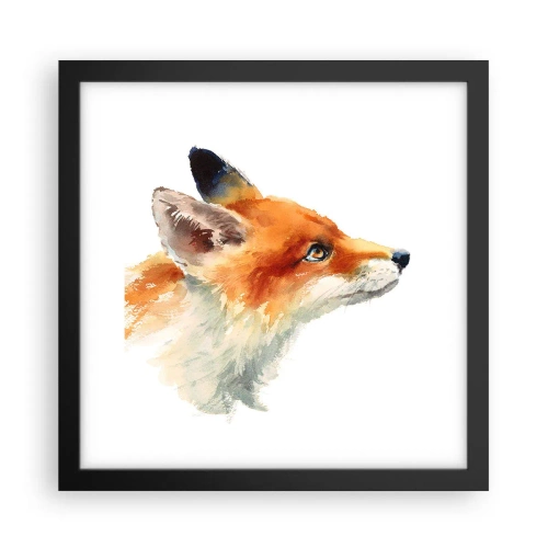 Plakat i sort ramme - Man kan aldrig være for forsigtig - 30x30 cm