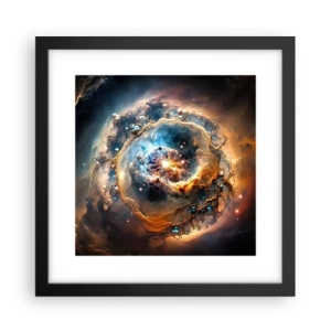 Plakat i sort ramme - Begyndelse - 30x30 cm