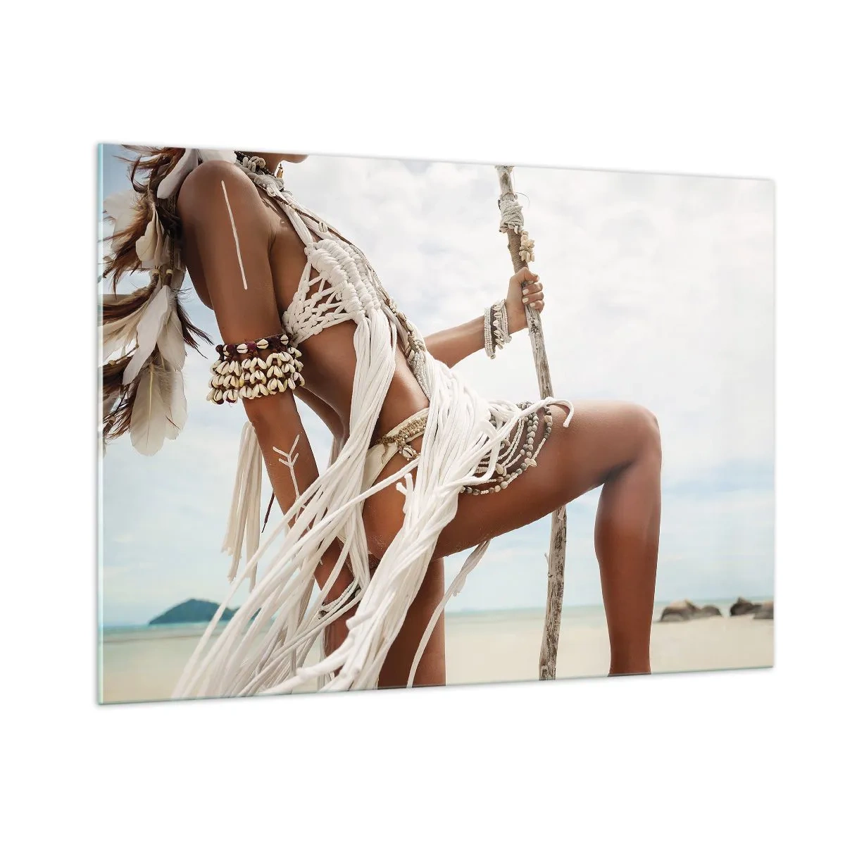 Billede på glas - Præstinde af solen - 100x70 cm