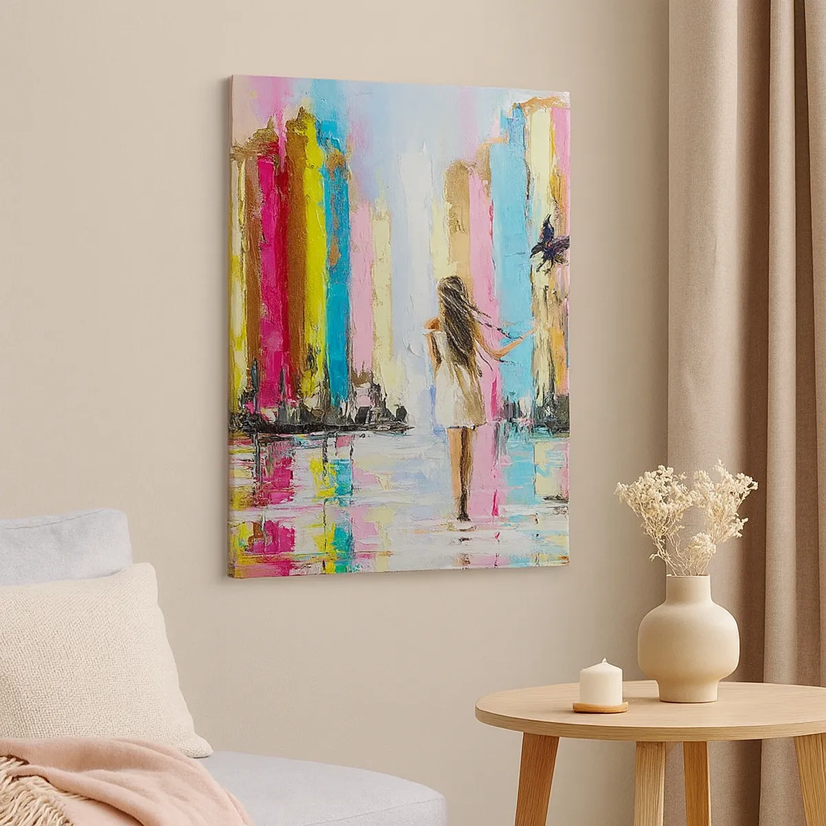 Lærredstryk - Billede på lærred - Følg mig - 50x70 cm