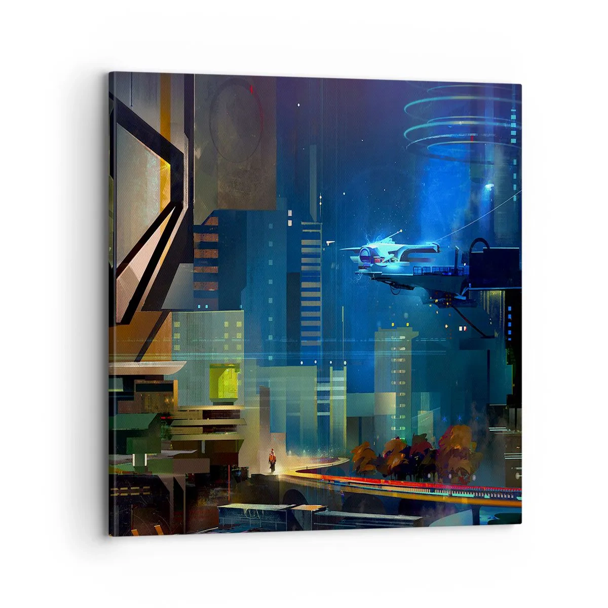 Lærredstryk - Billede på lærred - I den nærmeste fremtid - 70x70 cm
