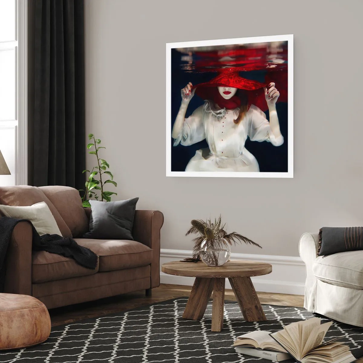 Plakat - Vidunderkvinden - 40x40 cm