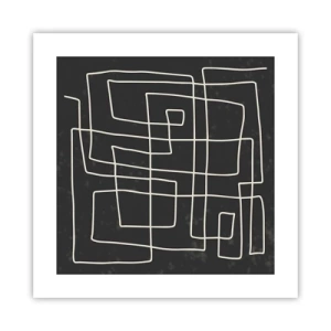 Plakat - Ikke helt så enkel - 40x40 cm