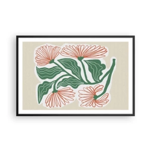 Plakat i sort ramme - Folkeligt og moderne - 91x61 cm