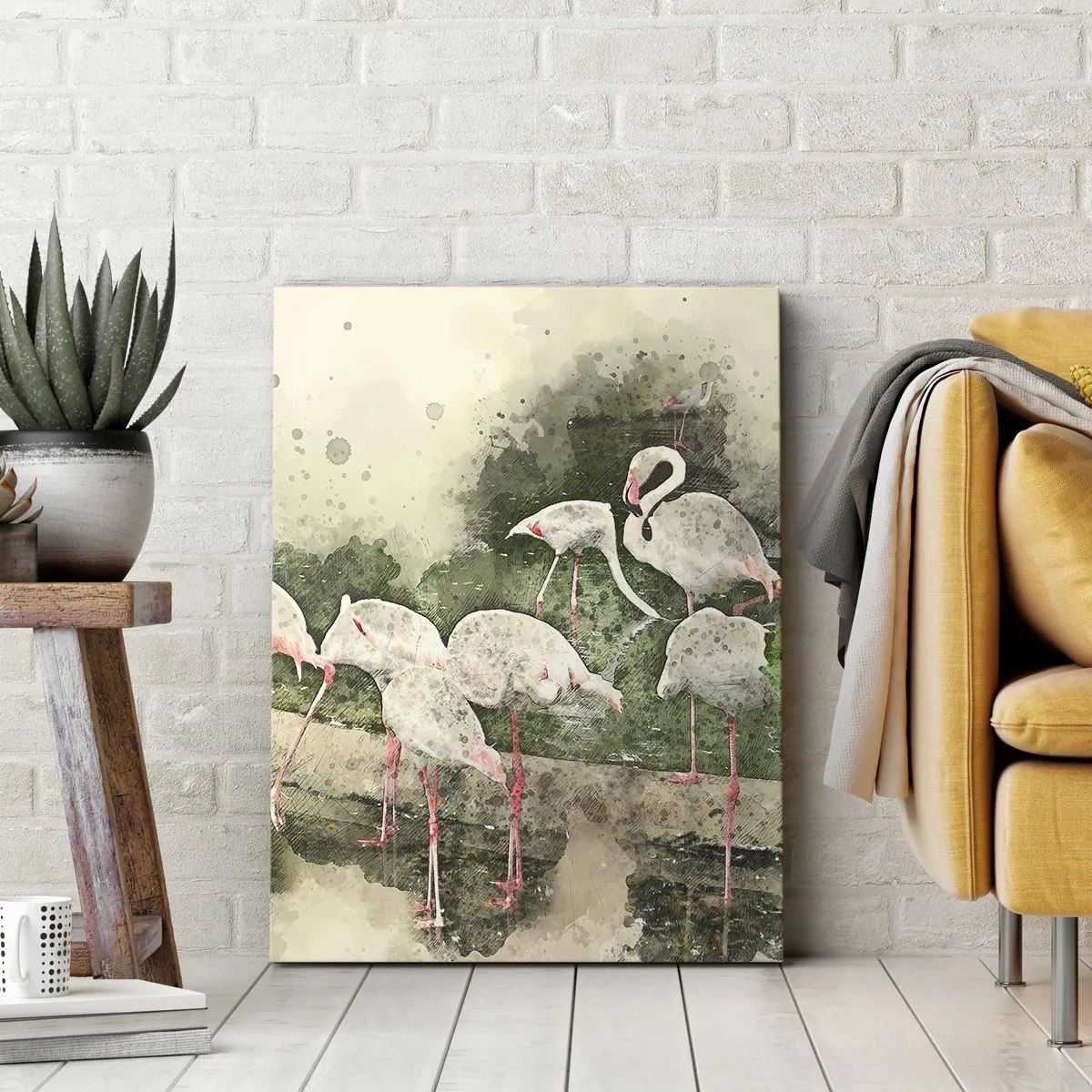 Lærredstryk - Billede på lærred - En eksotisk drøm - 50x70 cm