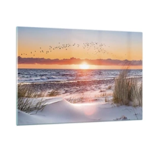 Billede på glas - Vandret landskab - 120x80 cm