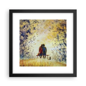 Plakat i sort ramme - Et magisk øjeblik - 30x30 cm