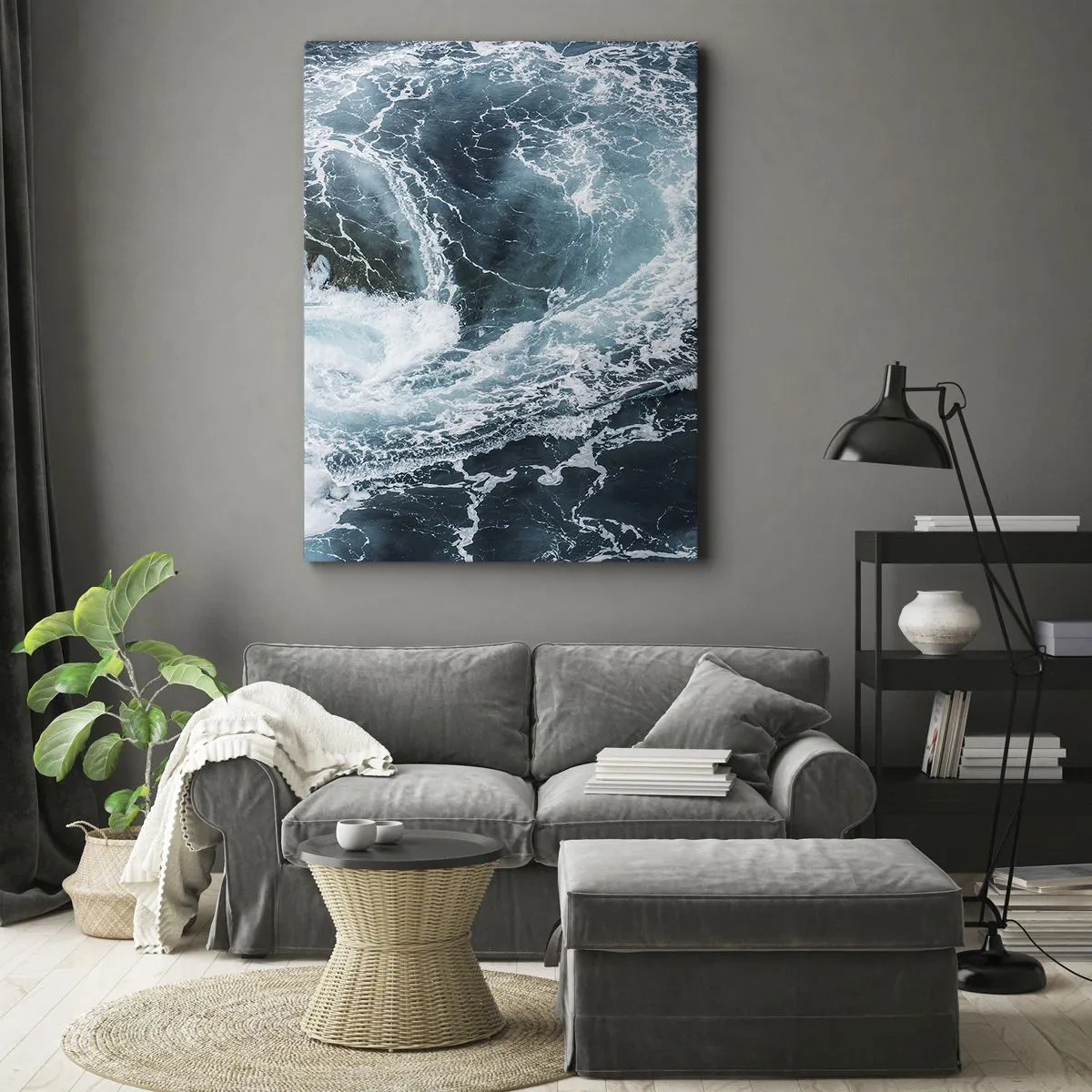 Lærredstryk - Billede på lærred - Porten til jordens indre - 50x70 cm