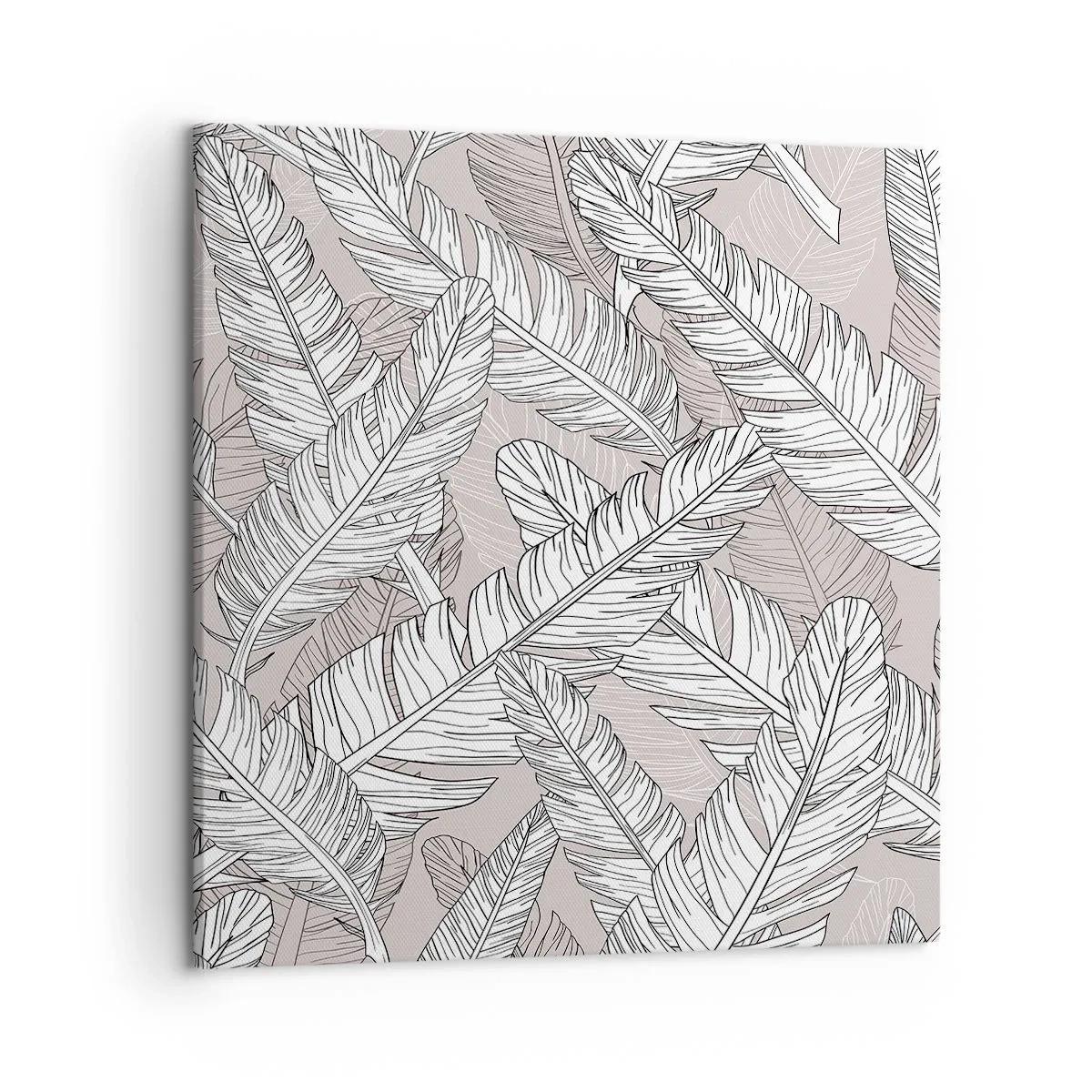 Lærredstryk - Billede på lærred - Fjerlig uro - 50x50 cm