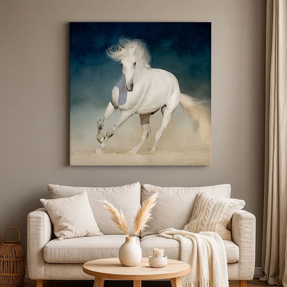 Lærredstryk - Billede på lærred - Frihed i en ren tilstand - 30x30 cm