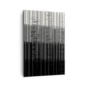 Lærredstryk - Billede på lærred - Bølger og vibrationer - 70x100 cm