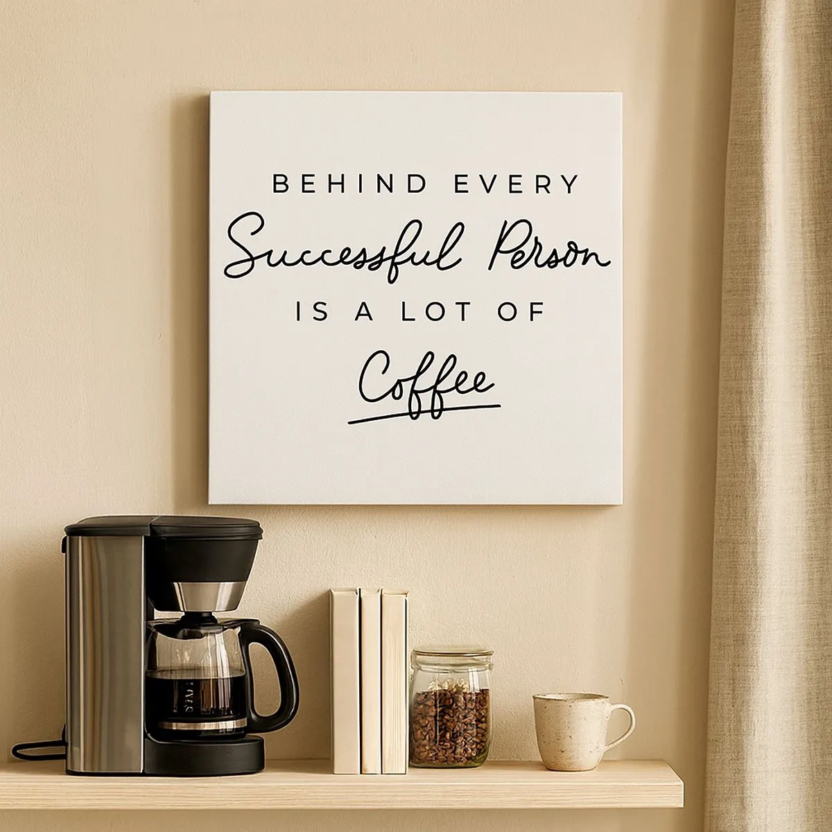 Lærredstryk - Billede på lærred - Hemmeligheden bag succes - 30x30 cm