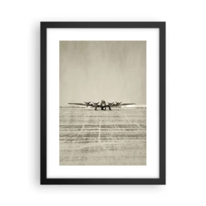 Plakat i sort ramme - Som altid klar - 30x40 cm