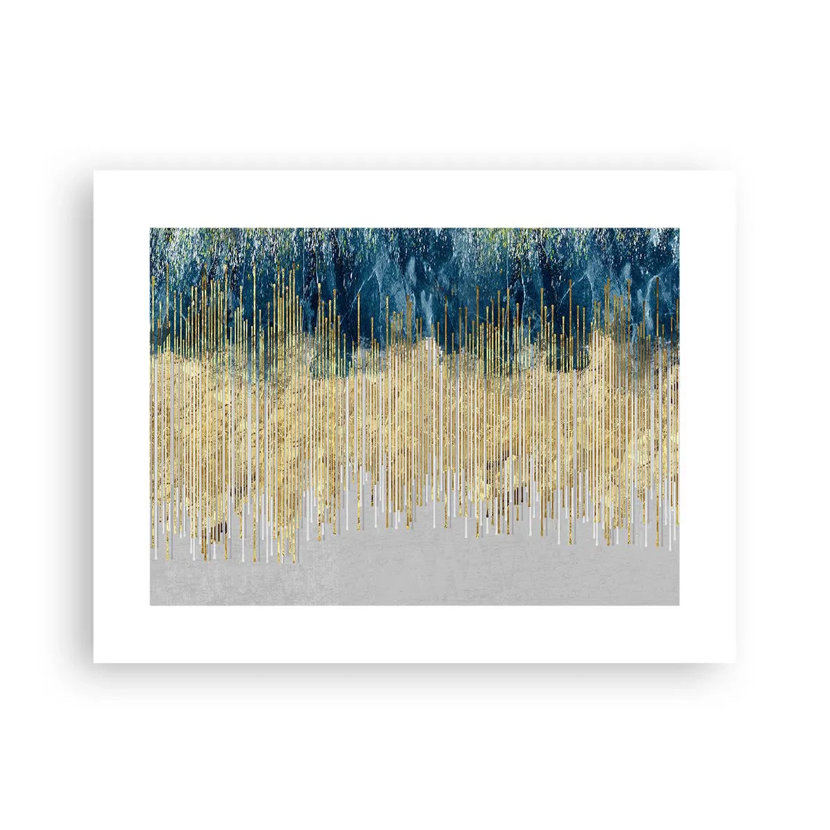 Plakat - Forgyldt grænse - 40x30 cm