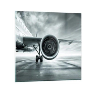 Billede på glas - Der er kraft! - 30x30 cm