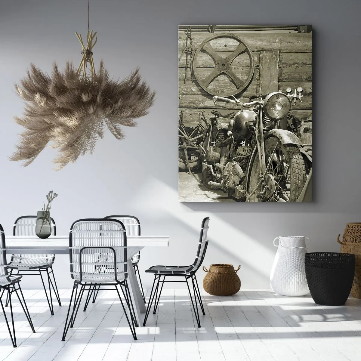 Lærredstryk - Billede på lærred - I onkel Wladeks skur - 50x70 cm