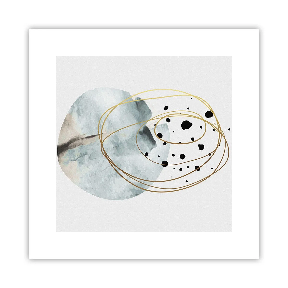 Plakat - I rummets favntag - 30x30 cm