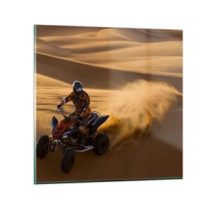 Billede på glas - På bølger af sand - 30x30 cm