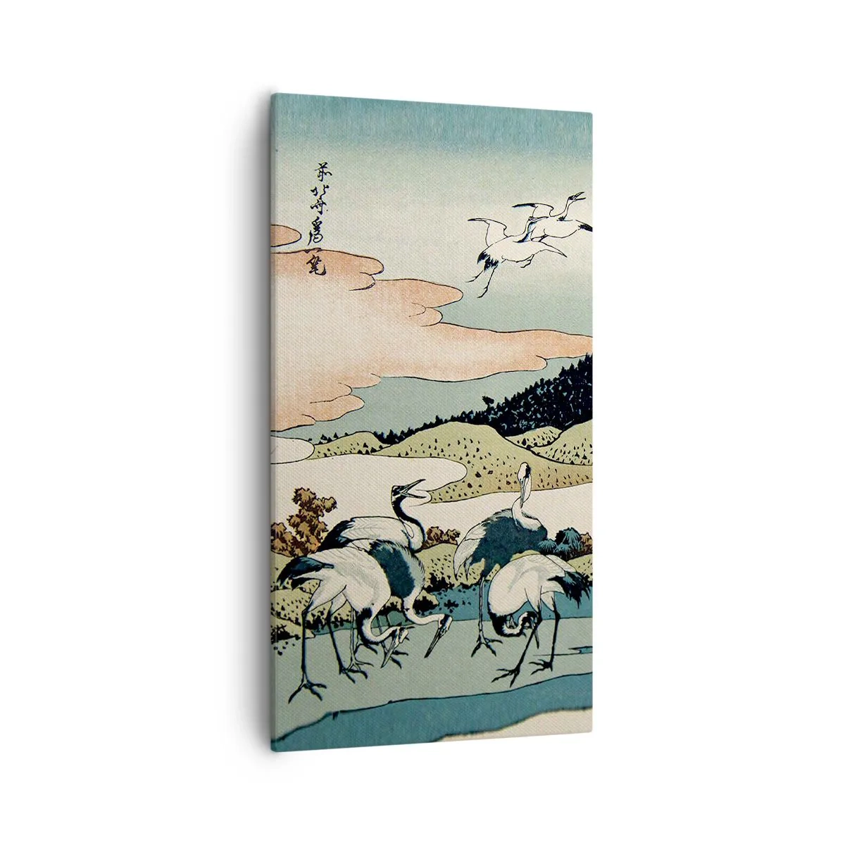 Lærredstryk - Billede på lærred - I japansk ånd - 55x100 cm