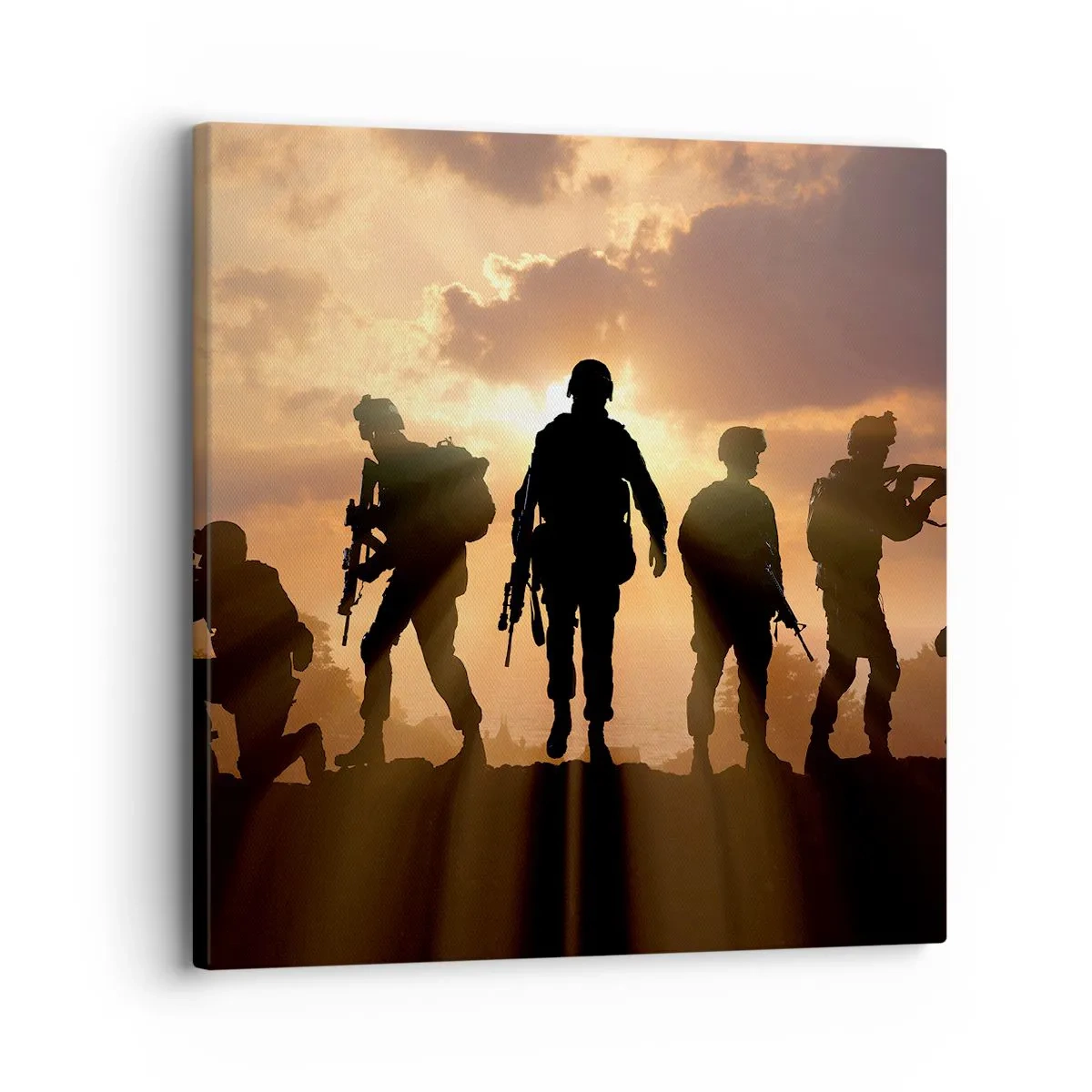 Lærredstryk - Billede på lærred - Brothers in arms - 30x30 cm