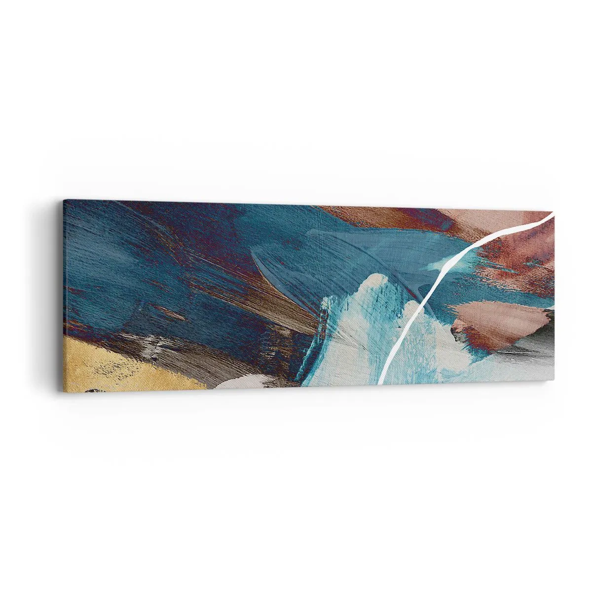 Lærredstryk - Billede på lærred - Med flair og energi - 90x30 cm