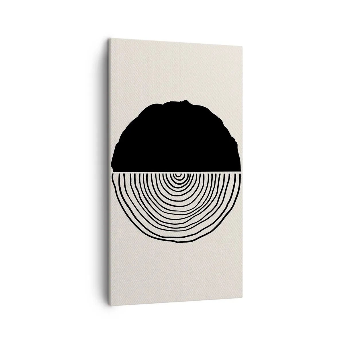 Lærredstryk - Billede på lærred - Halvt og halvt - 45x80 cm