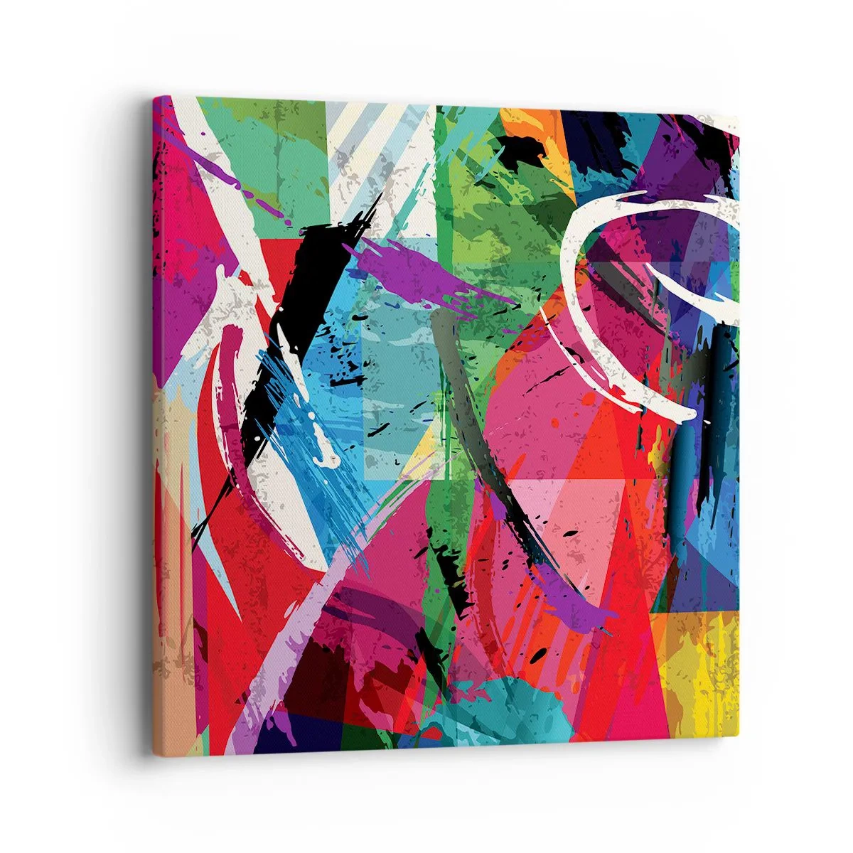 Lærredstryk - Billede på lærred - Hurtig, livlig og hoppende - 40x40 cm