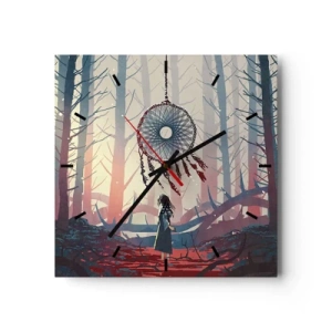 Vægur, Uret - Det hemmelige ritual for lykke - 30x30 cm