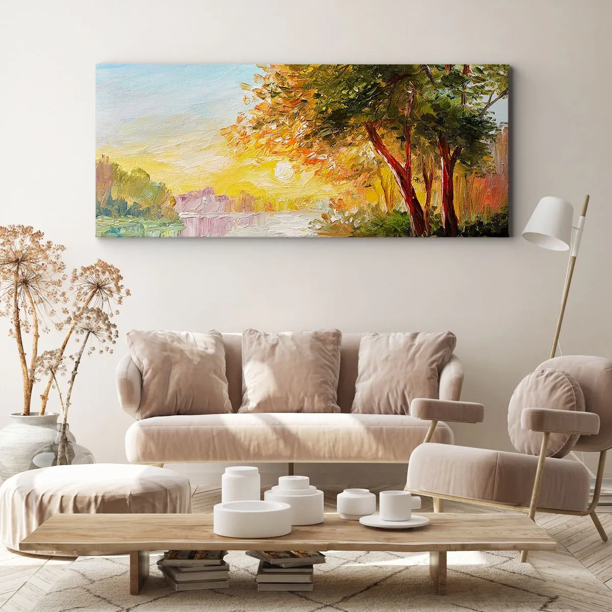 Lærredstryk - Billede på lærred - Et in Arcadia ego - 90x30 cm
