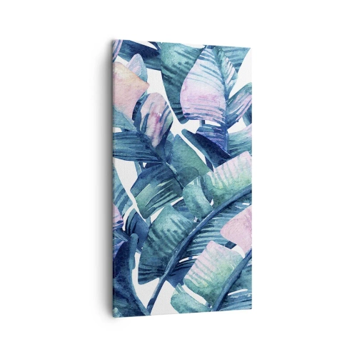 Lærredstryk - Billede på lærred - I en bananlund - 45x80 cm