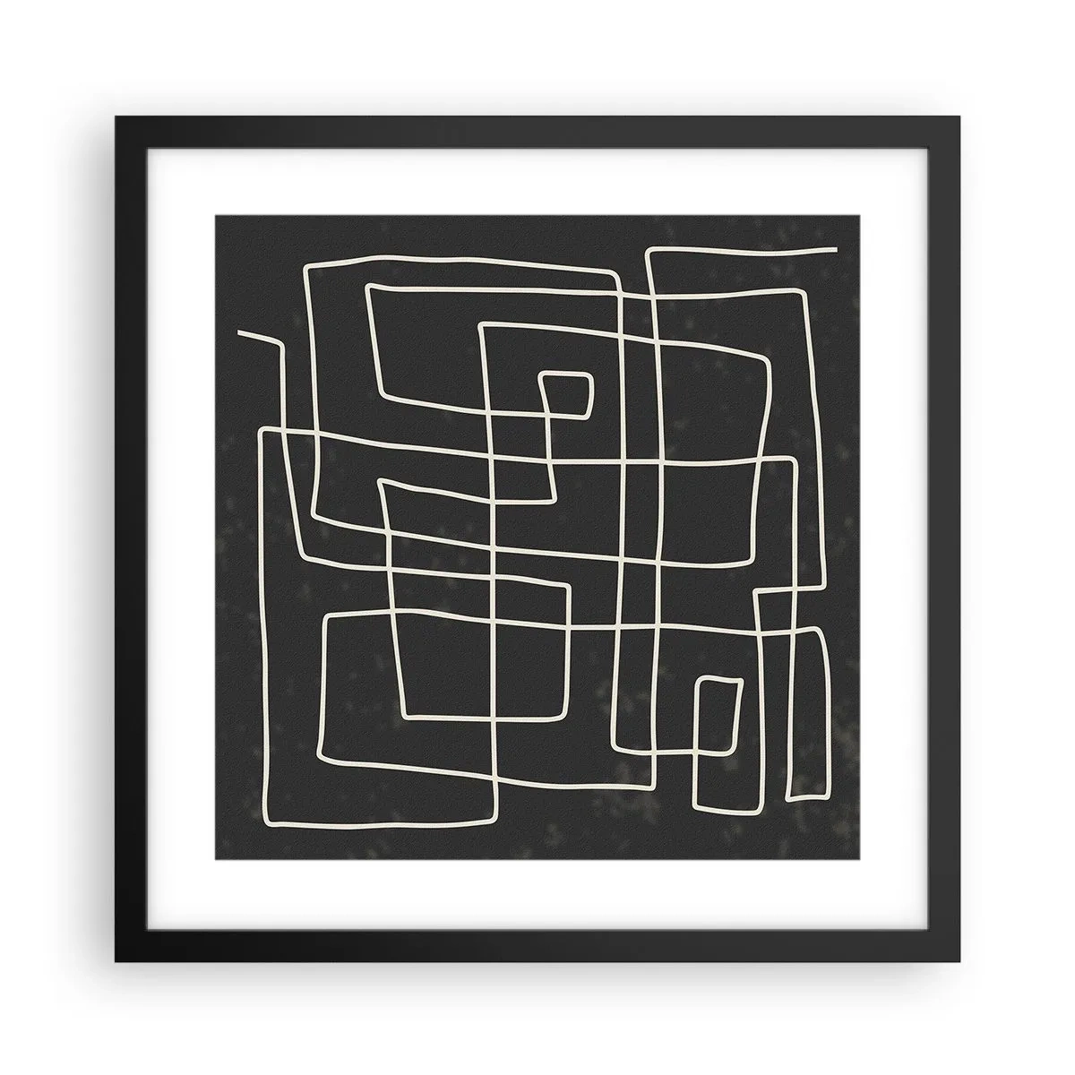 Plakat i sort ramme - Ikke helt så enkel - 40x40 cm