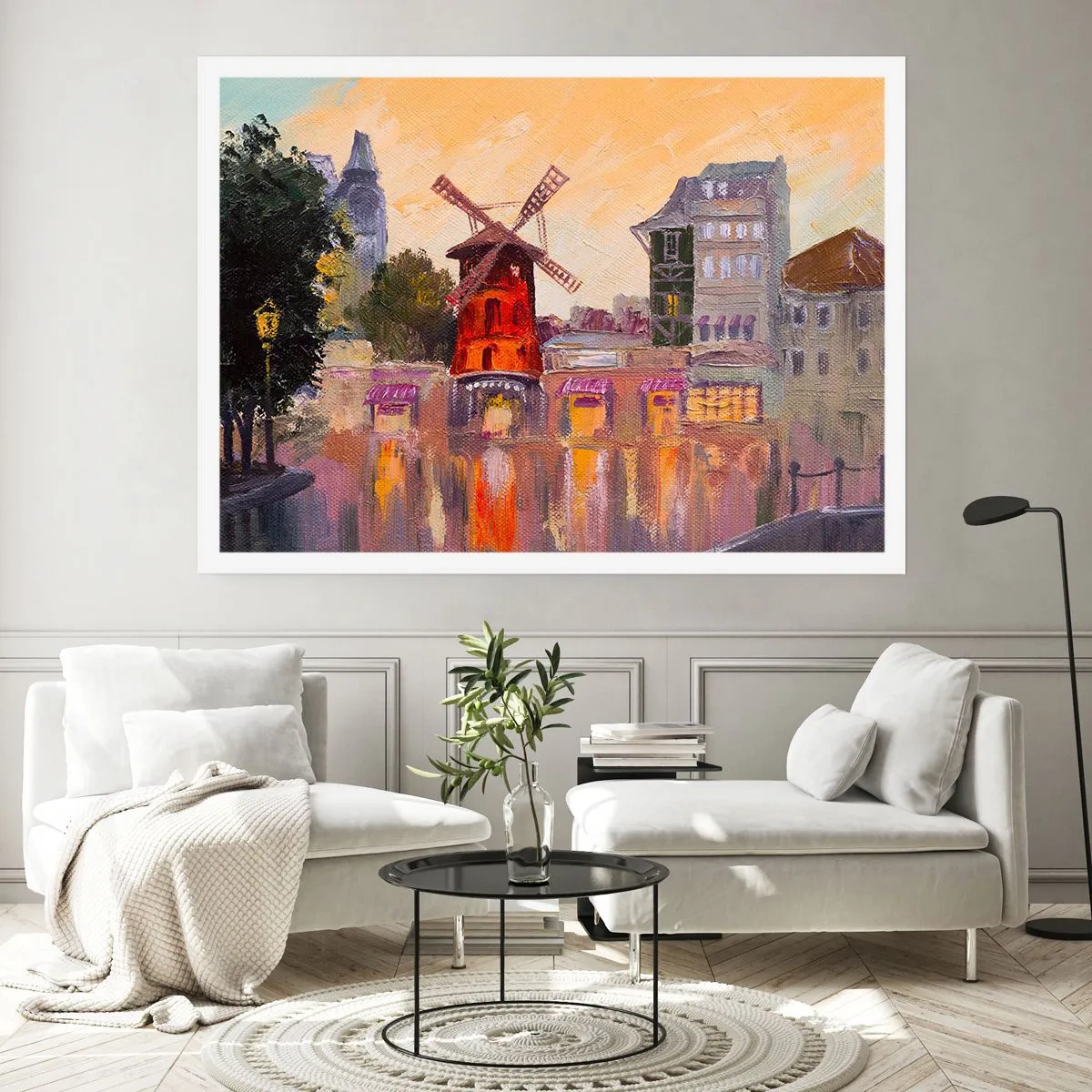 Plakat - Parisiske ikoner - Moulin Rouge - 91x61 cm