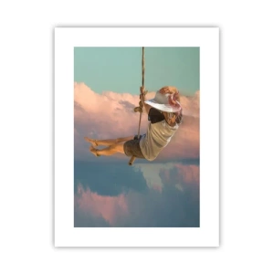 Plakat - Sjov i skyerne - 30x40 cm