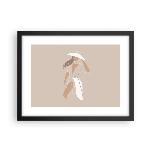 Plakat i sort ramme - Mode er sjovt - 40x30 cm