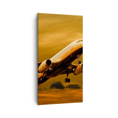Lærredstryk - Billede på lærred - Flugten ind i solen - 55x100 cm