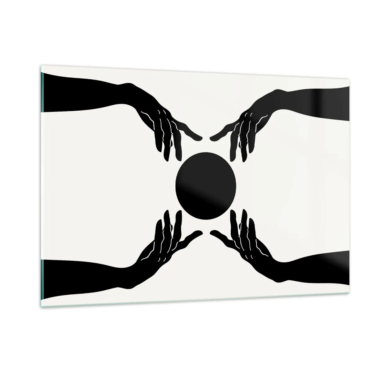 Billede på glas - Et hemmeligt tegn - 120x80 cm