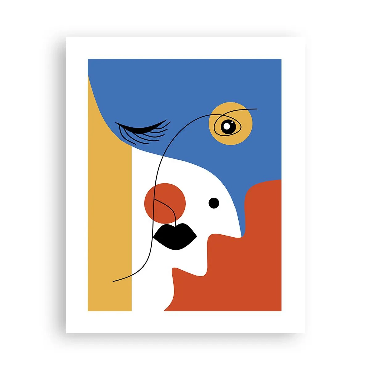 Plakat - Dekonstrueret portræt - 40x50 cm