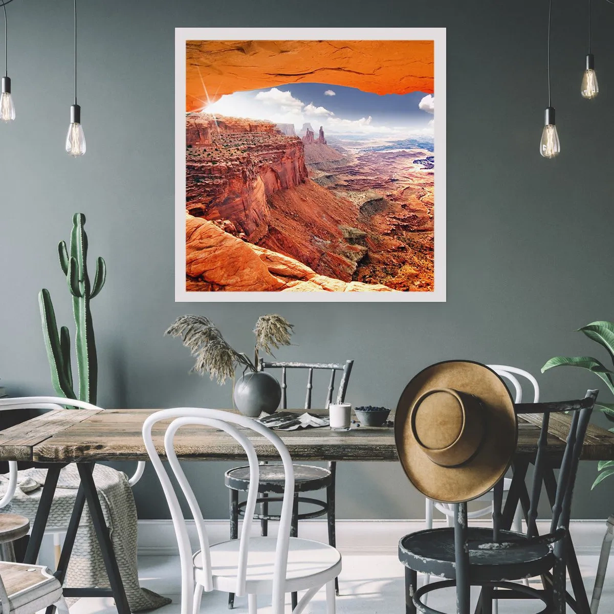 Plakat - Udskåret af naturen selv - 50x50 cm